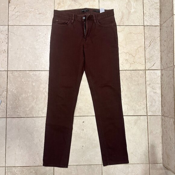 Banana Republic Slim Traveler Jean in Burgundy - Picture 1 of 5